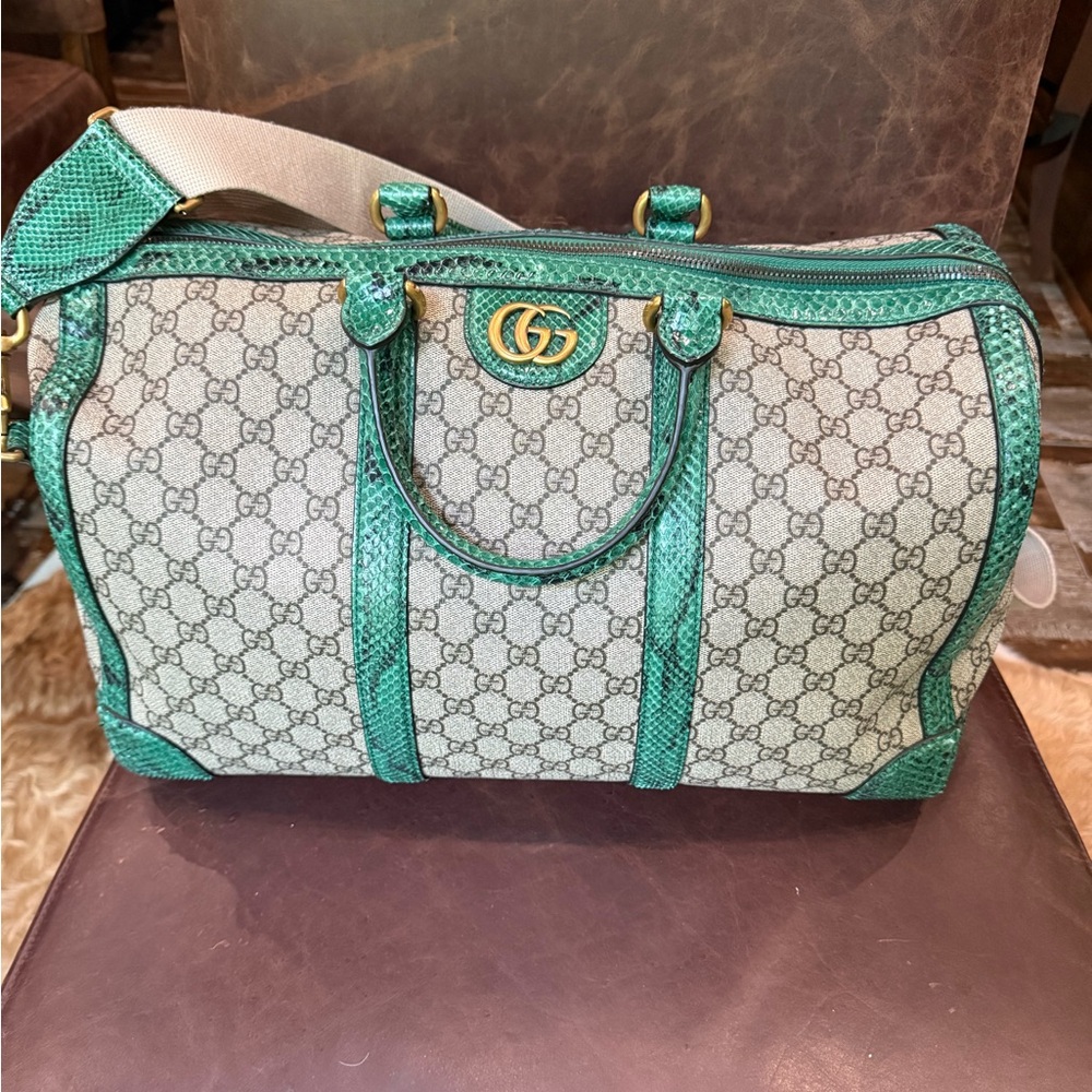 Gucci Green and Beige Women's Bag